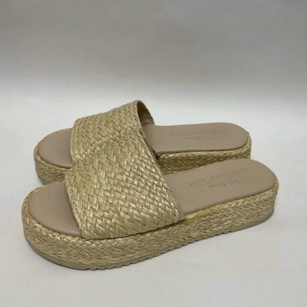 Anthropologie‎ Matisse Montego Woven Wedge Sandal Platform Slides Women 9M China